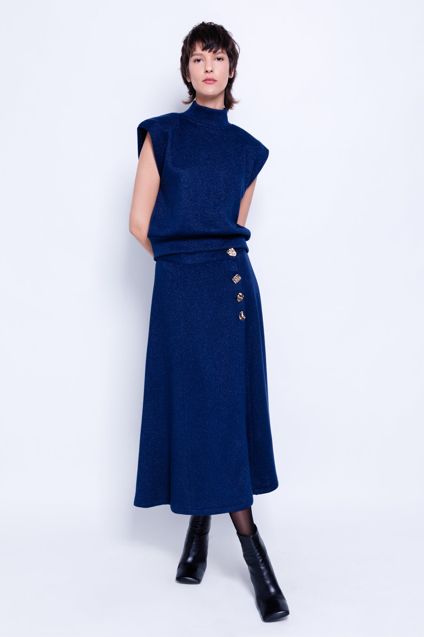 SABINA MUSAYEV - double_lurex_knit_navy