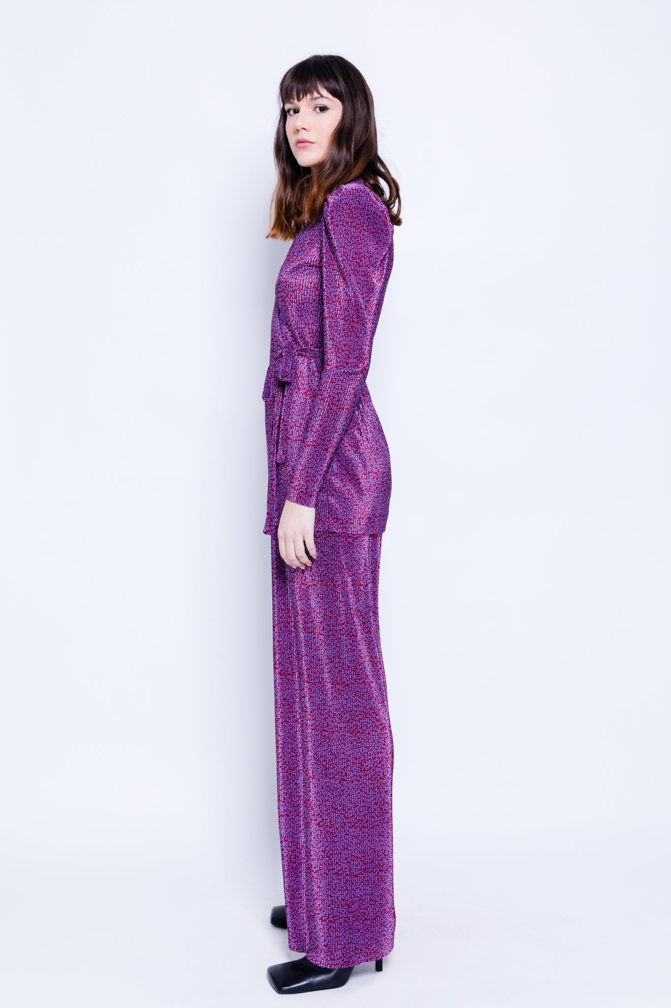 SABINA MUSAYEV - printed_pleated_knit_garnet_w_iris