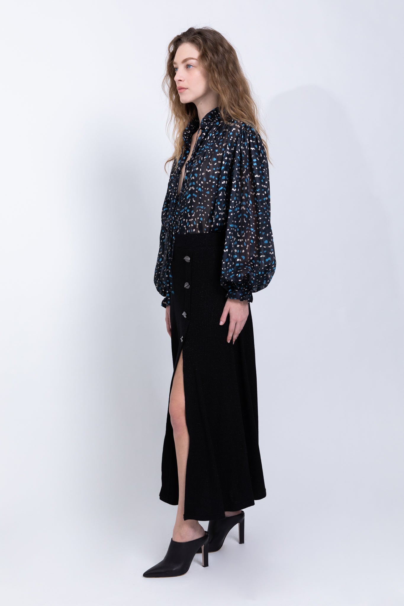 SABINA MUSAYEV - lurex_rib_knit_black