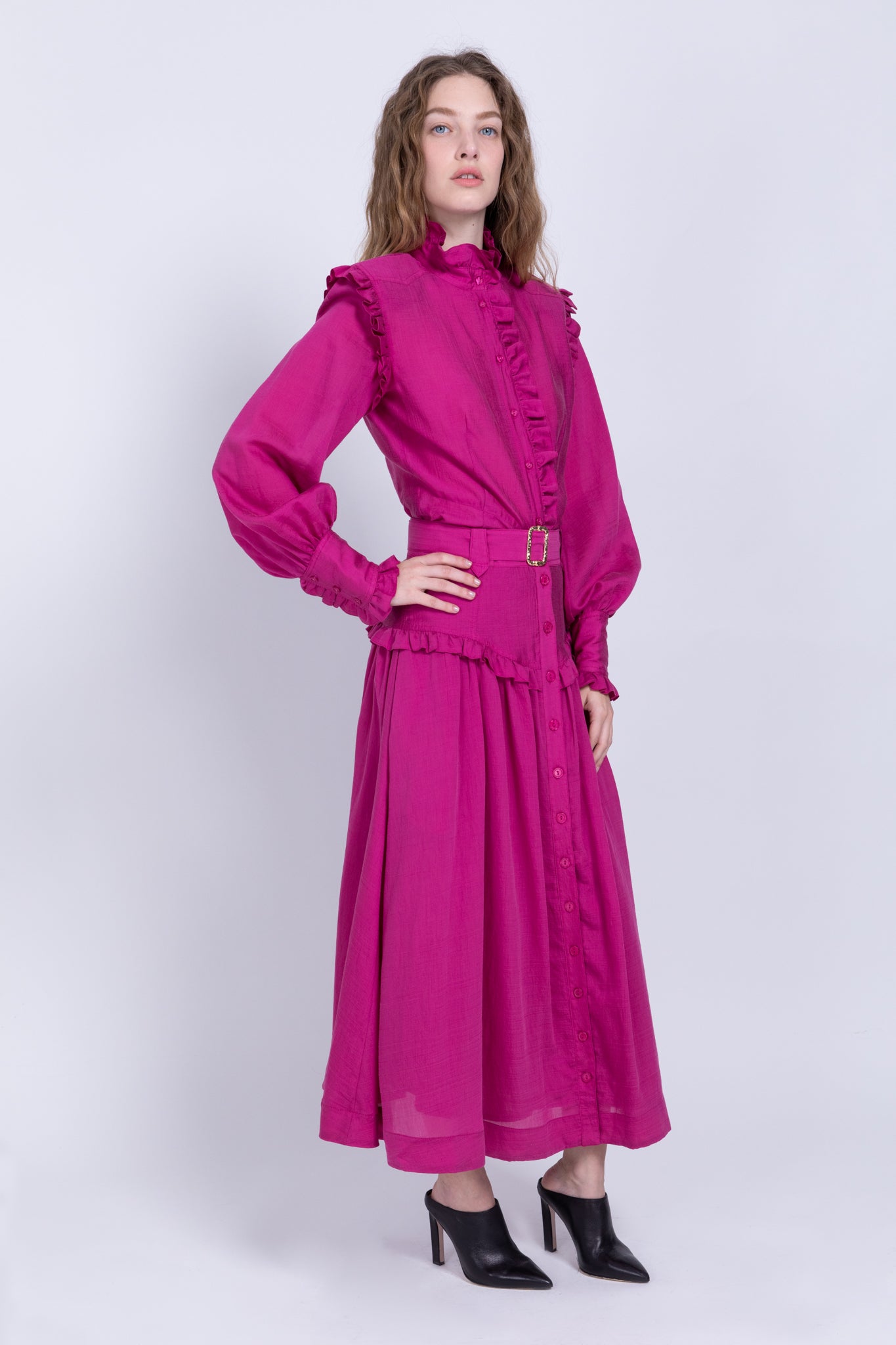 SABINA MUSAYEV - woven_viscose_blend_fuchsia