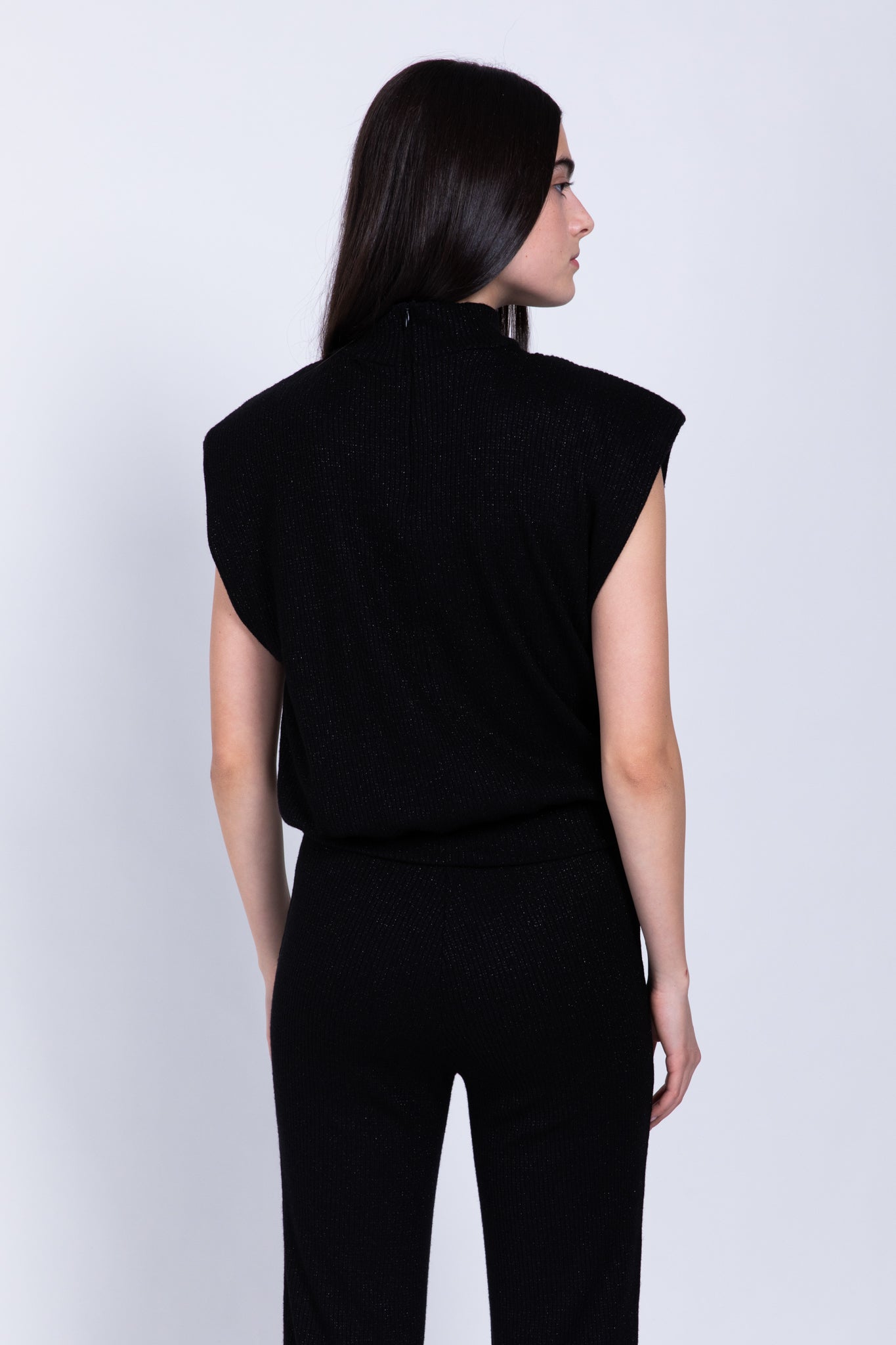 SABINA MUSAYEV - lurex_rib_knit_black