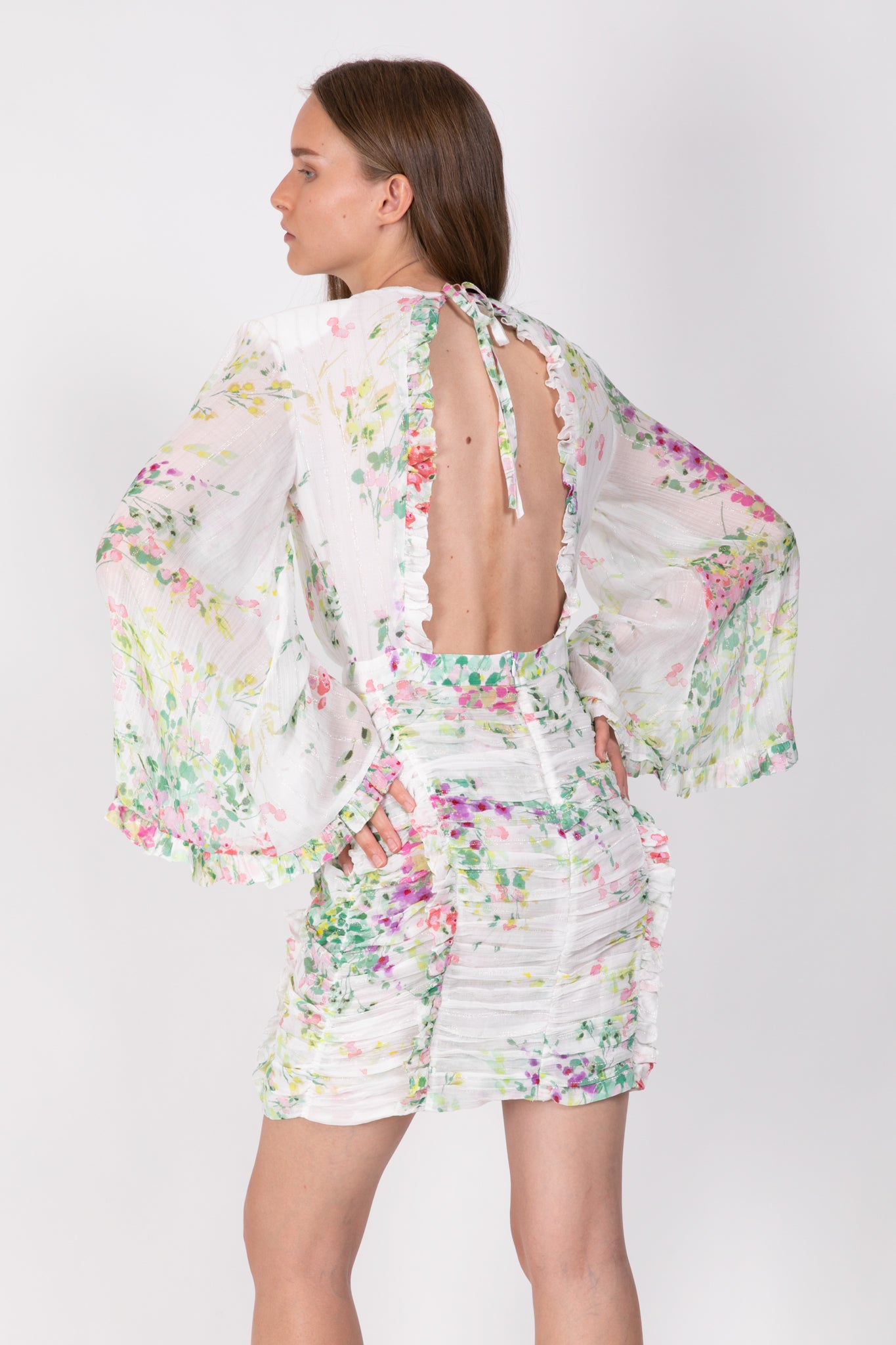 SABINA MUSAYEV - printed_silk_chiffon_blend_white