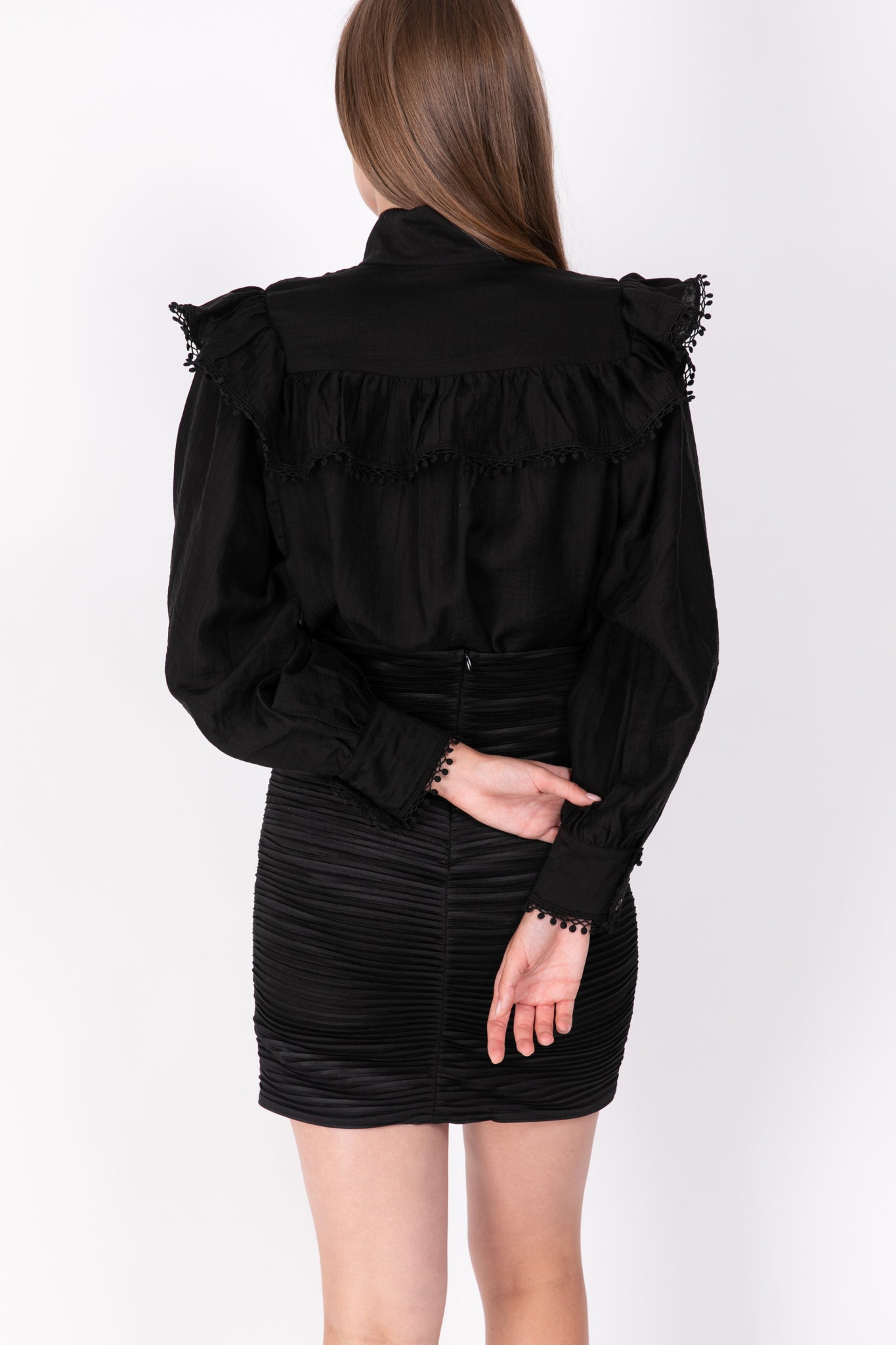 SABINA MUSAYEV - pleated_knit_black_ss_22