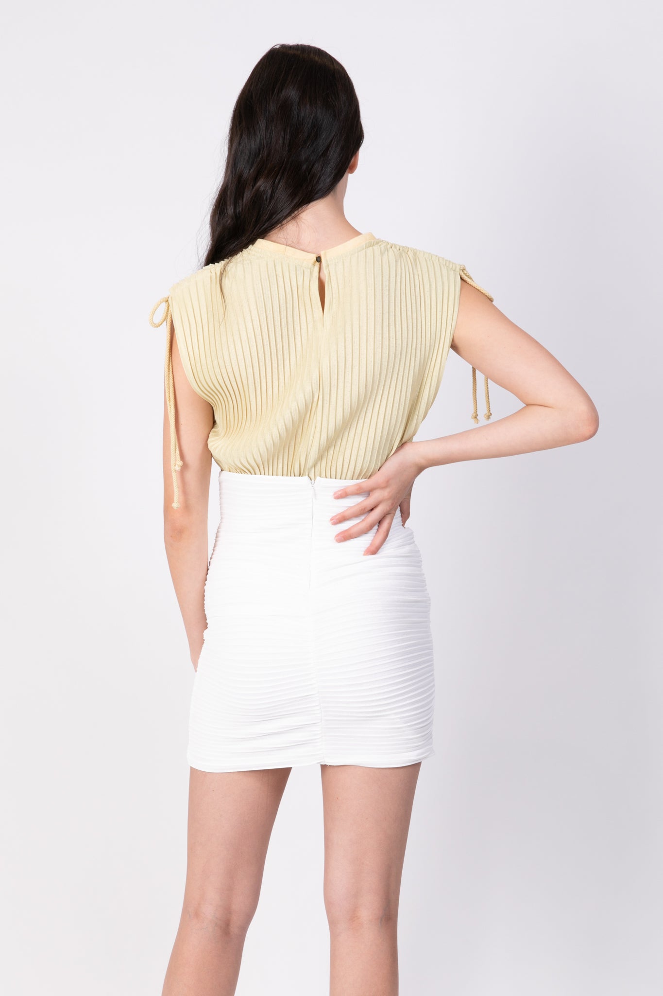 SABINA MUSAYEV - pleated_knit_white_ss_22