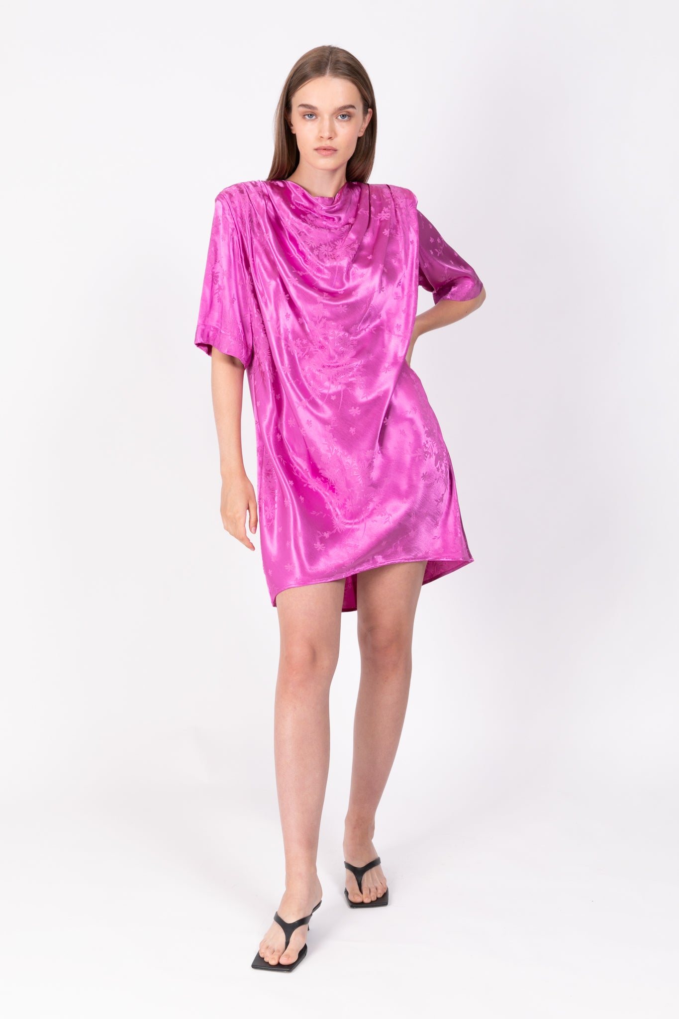 SABINA MUSAYEV - satin_viscose_blend_fuchsia