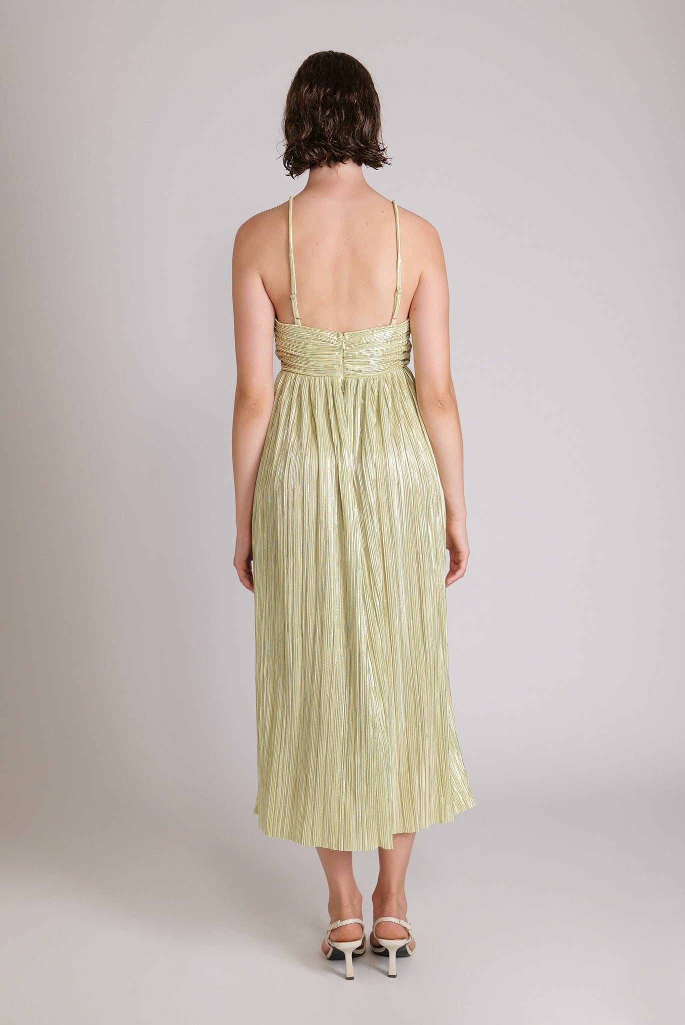 SABINA MUSAYEV - pleated_knit_w_foil_lime_23