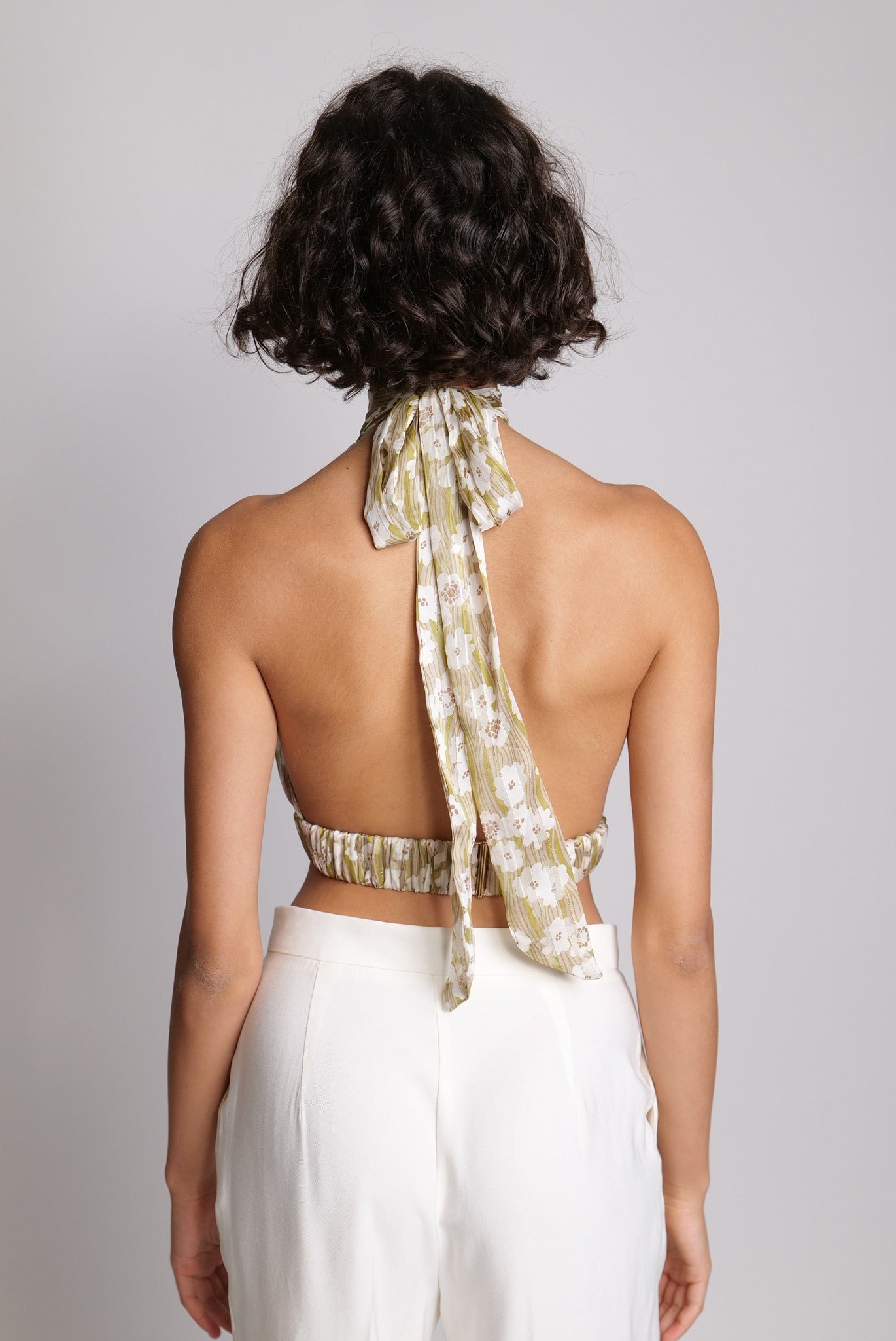 SABINA MUSAYEV - botanical_vine_chiffon_w_lurex_lime