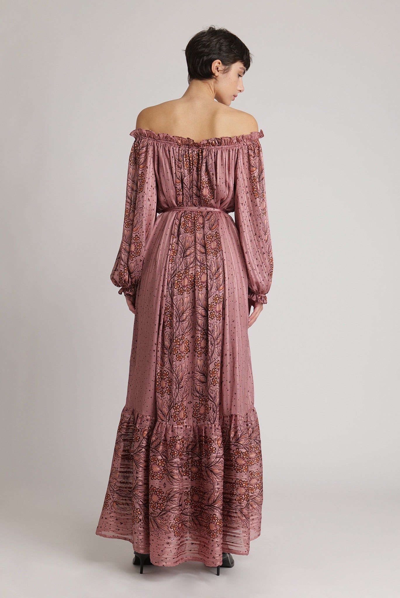 SABINA MUSAYEV - fall_blossom_chiffon_w_lurex_antique_rose_fw_23_24