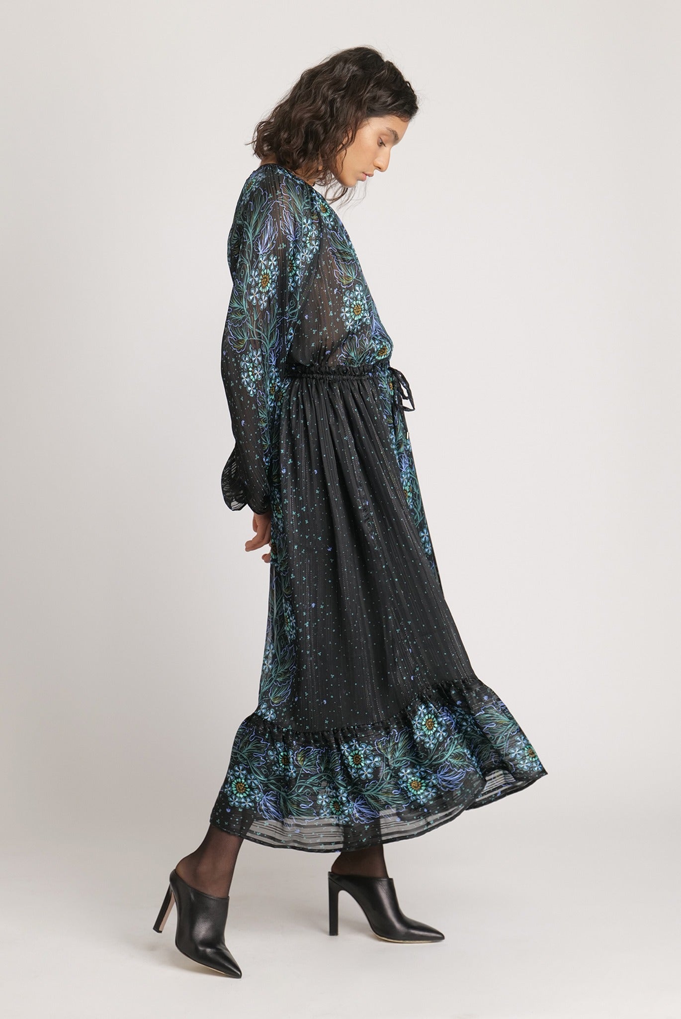 SABINA MUSAYEV - fall_blossom_chiffon_w_lurex_black_fw_23_24