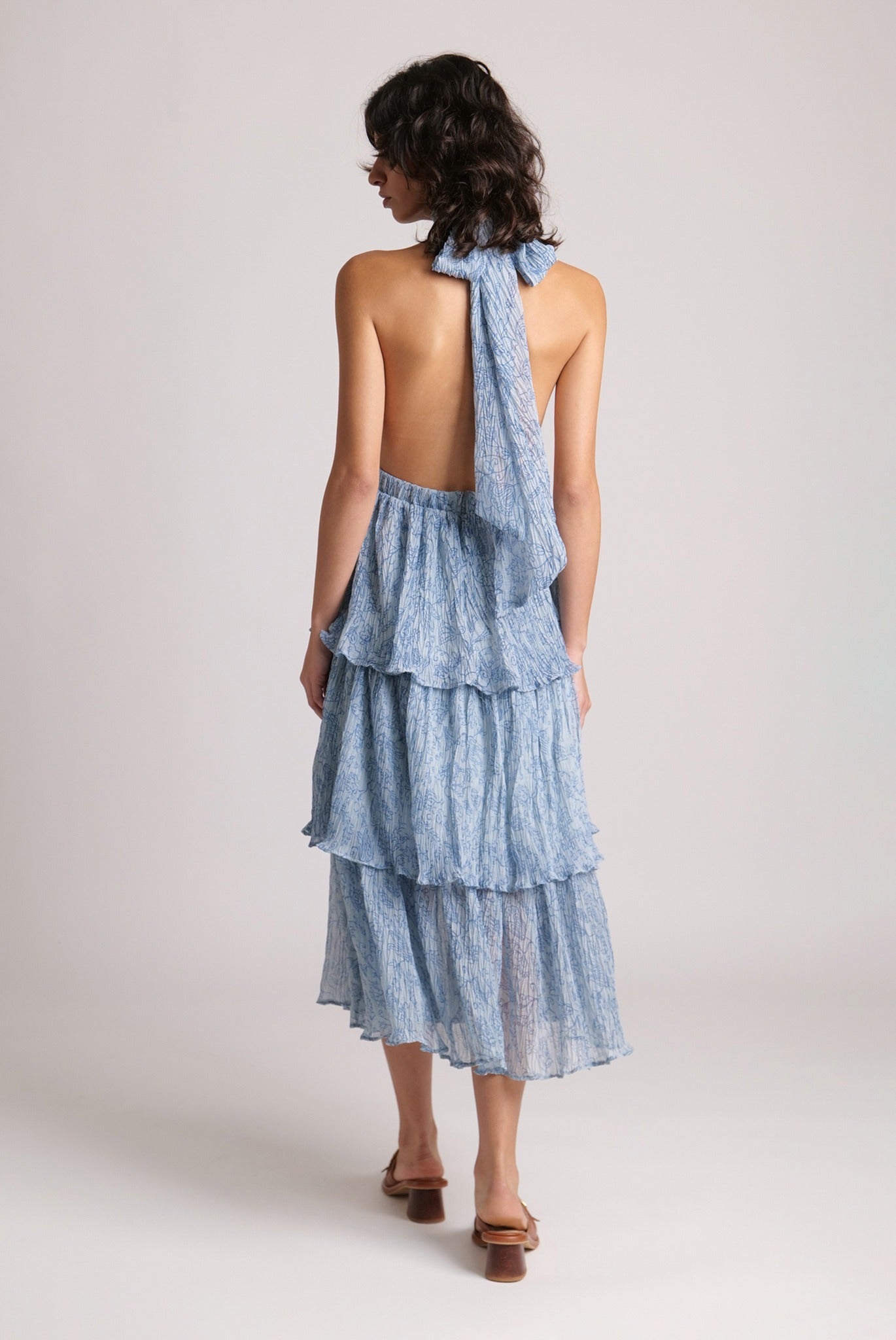 SABINA MUSAYEV - folk_pleated_chiffon_aqua_23_24