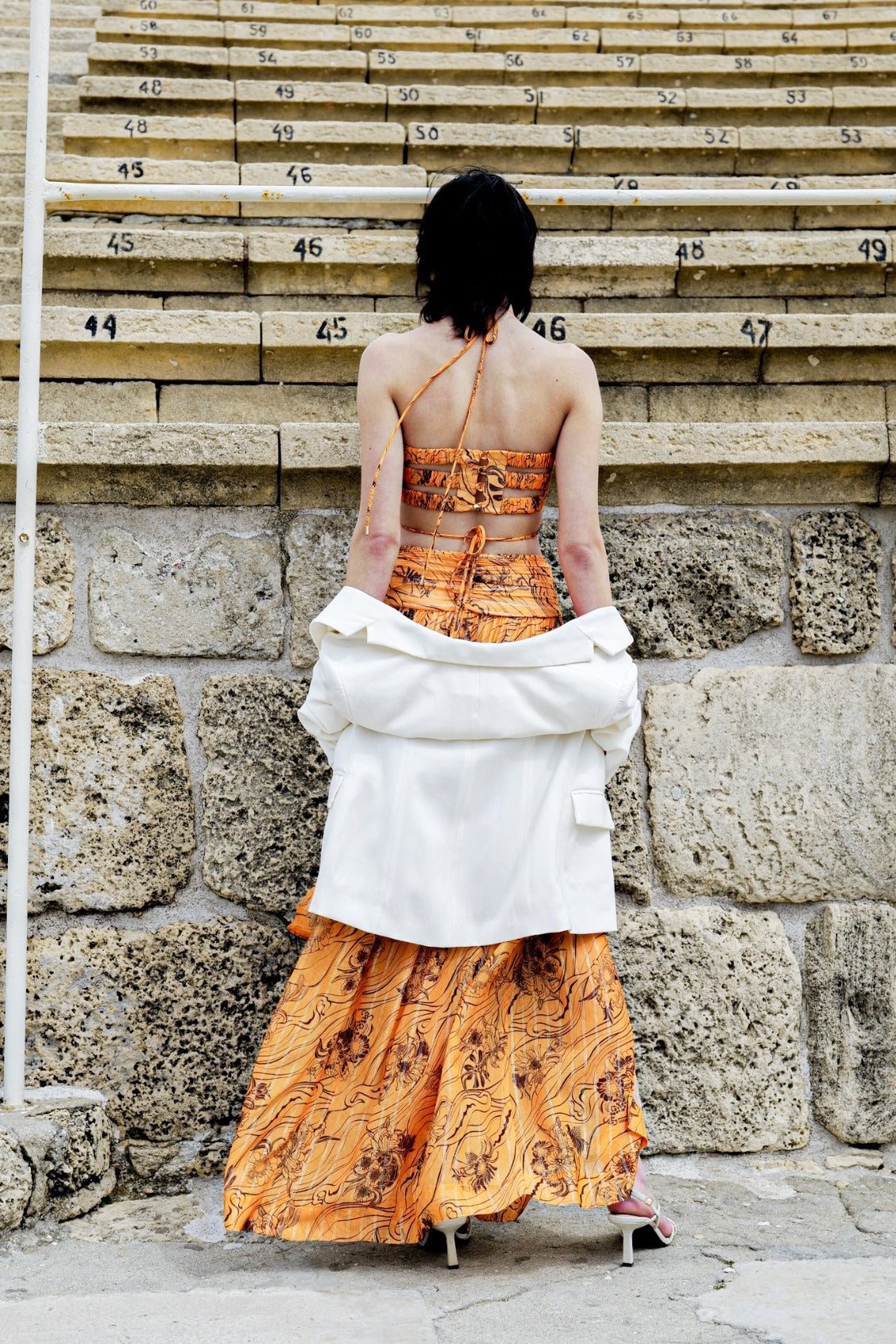 SABINA MUSAYEV - passion_flower_silk_chiffon_orange