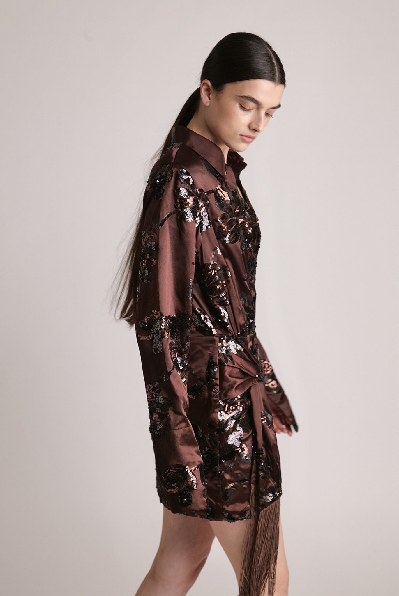 SABINA MUSAYEV - blossom_sequins_on_satin_dark_brown_spring_24