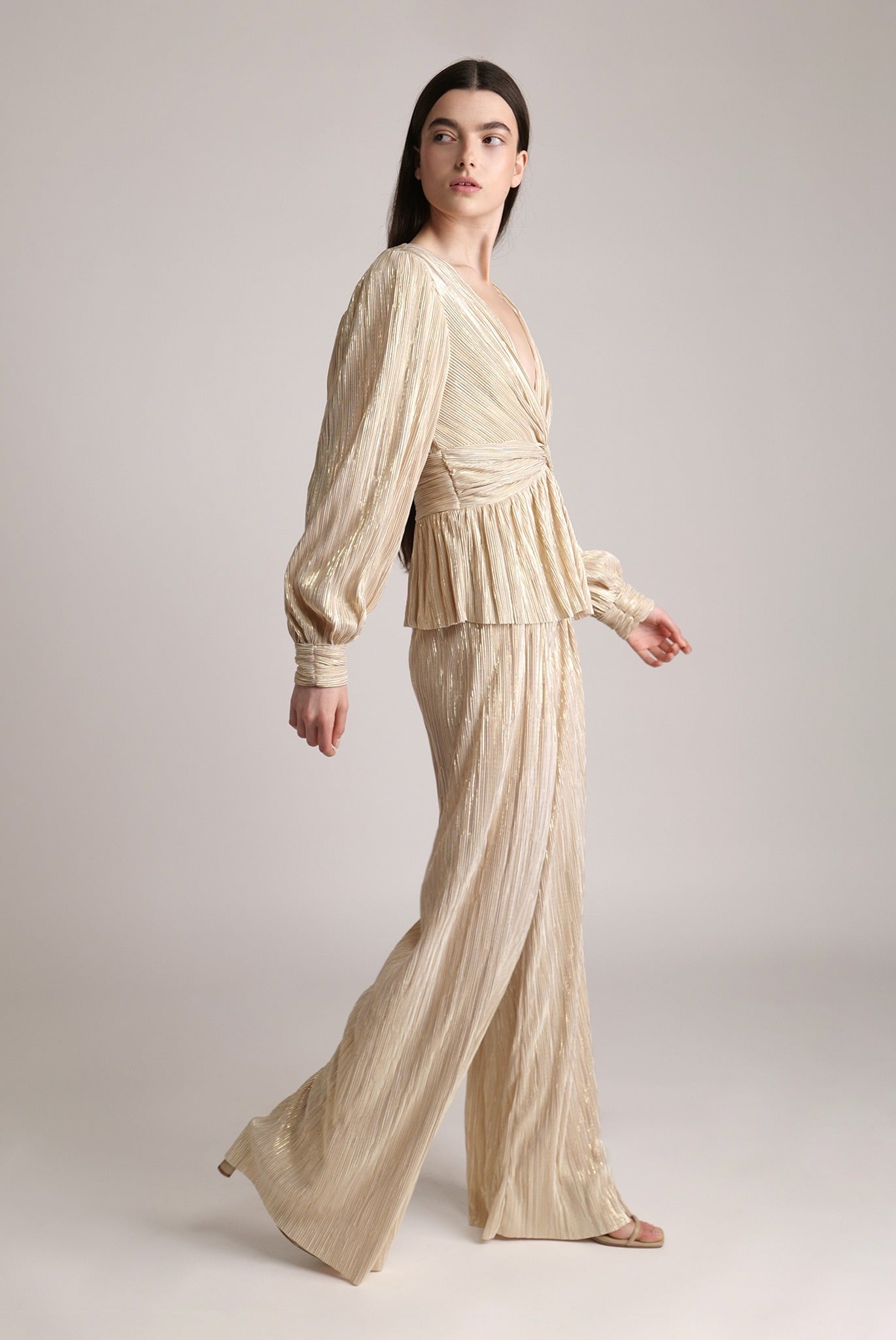 SABINA MUSAYEV - pleated_knit_w_foil_sandstone_spring_24