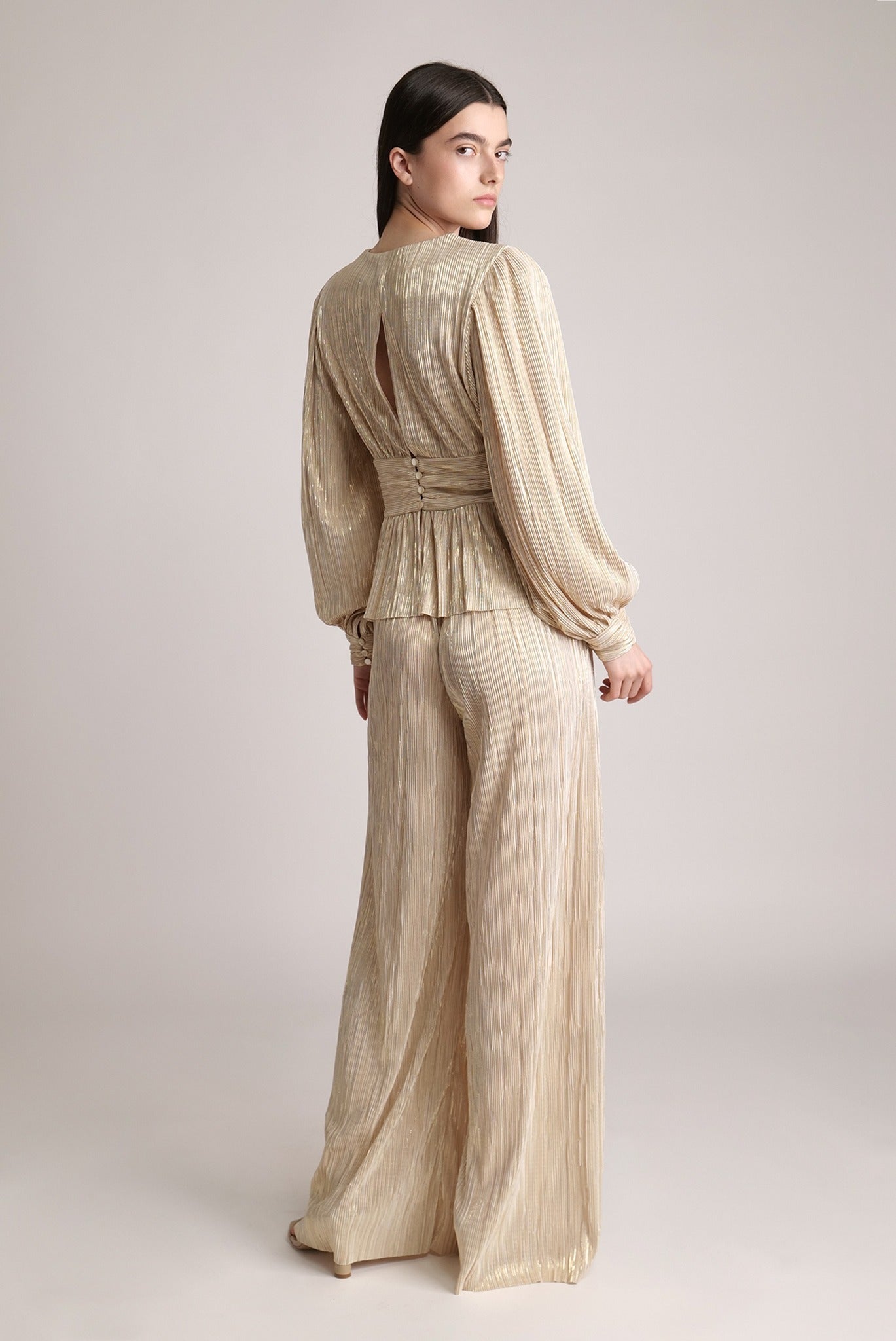 SABINA MUSAYEV - pleated_knit_w_foil_sandstone_spring_24