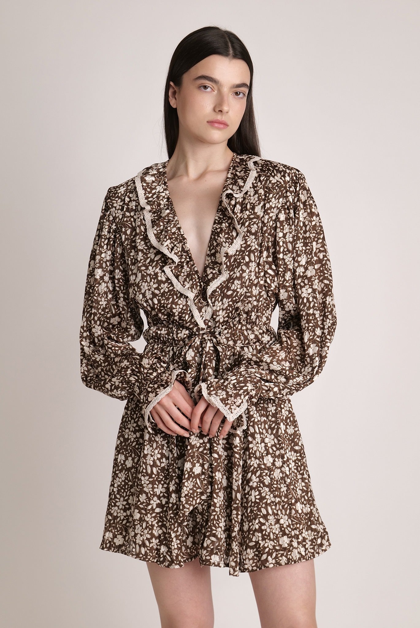 SABINA MUSAYEV - floral_chiffon_w_lurex_brown_print_spring_24