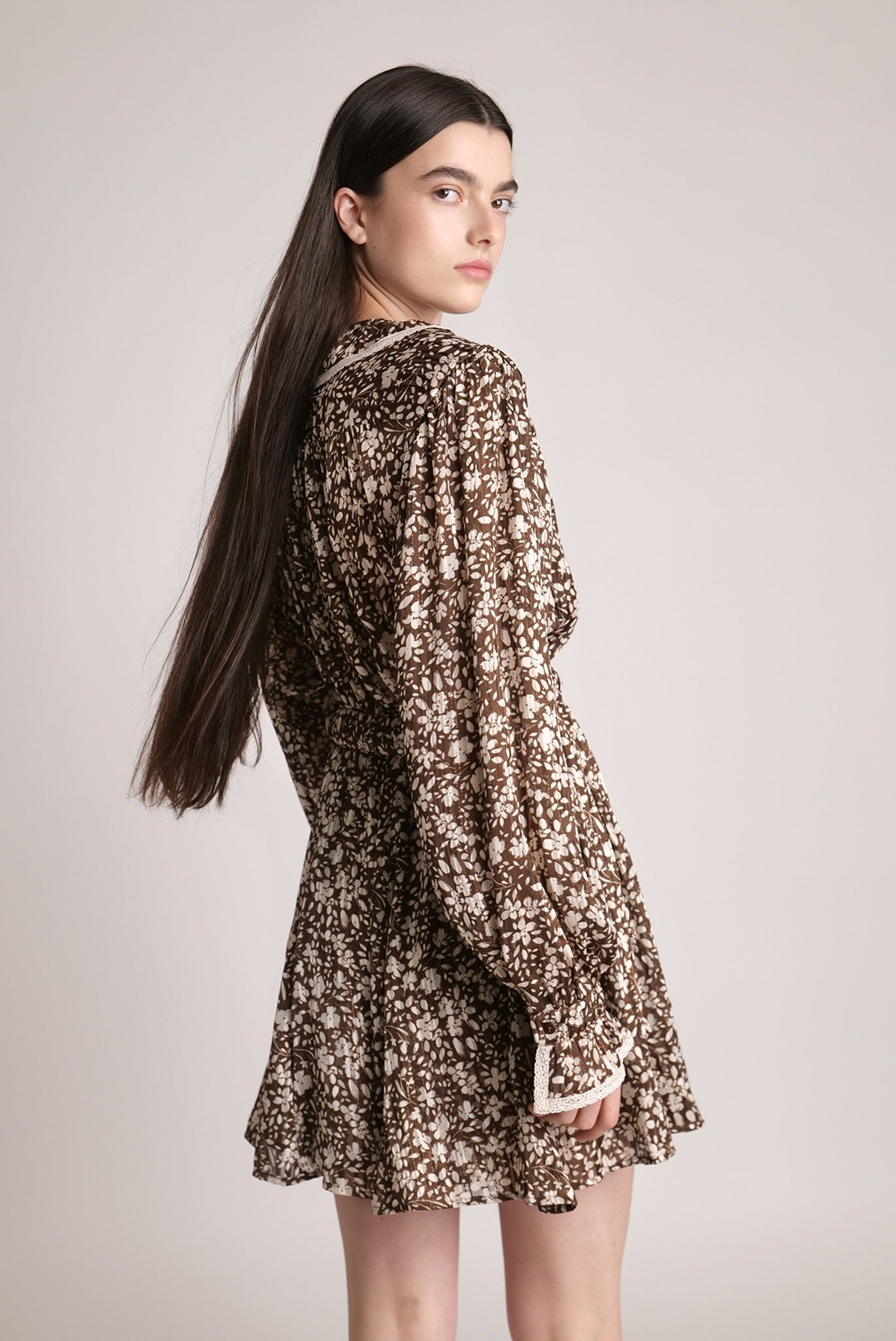 SABINA MUSAYEV - floral_chiffon_w_lurex_brown_print_spring_24