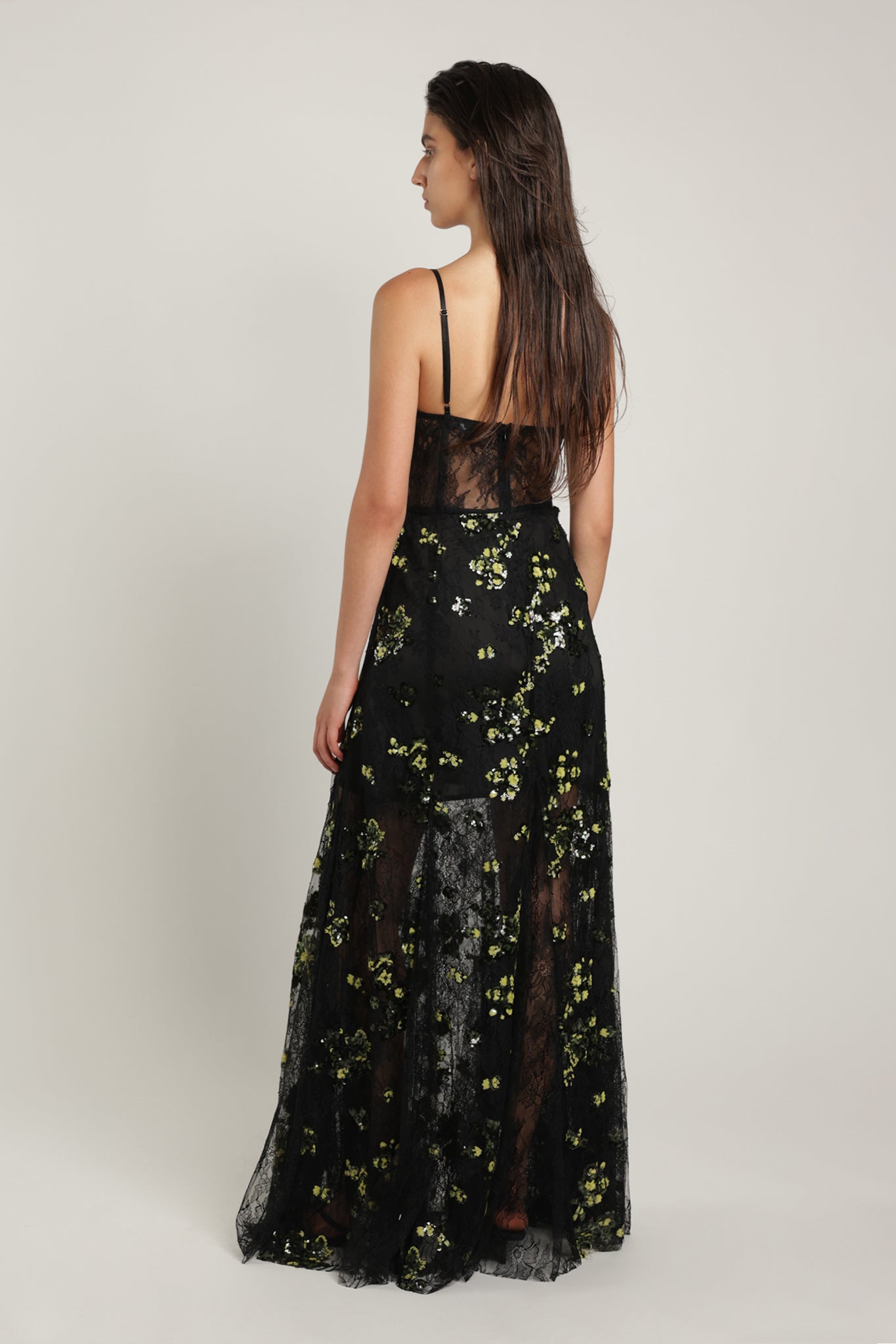 SABINA MUSAYEV - floral_sequin_on_soltice_lace_green_on_black_summer_24