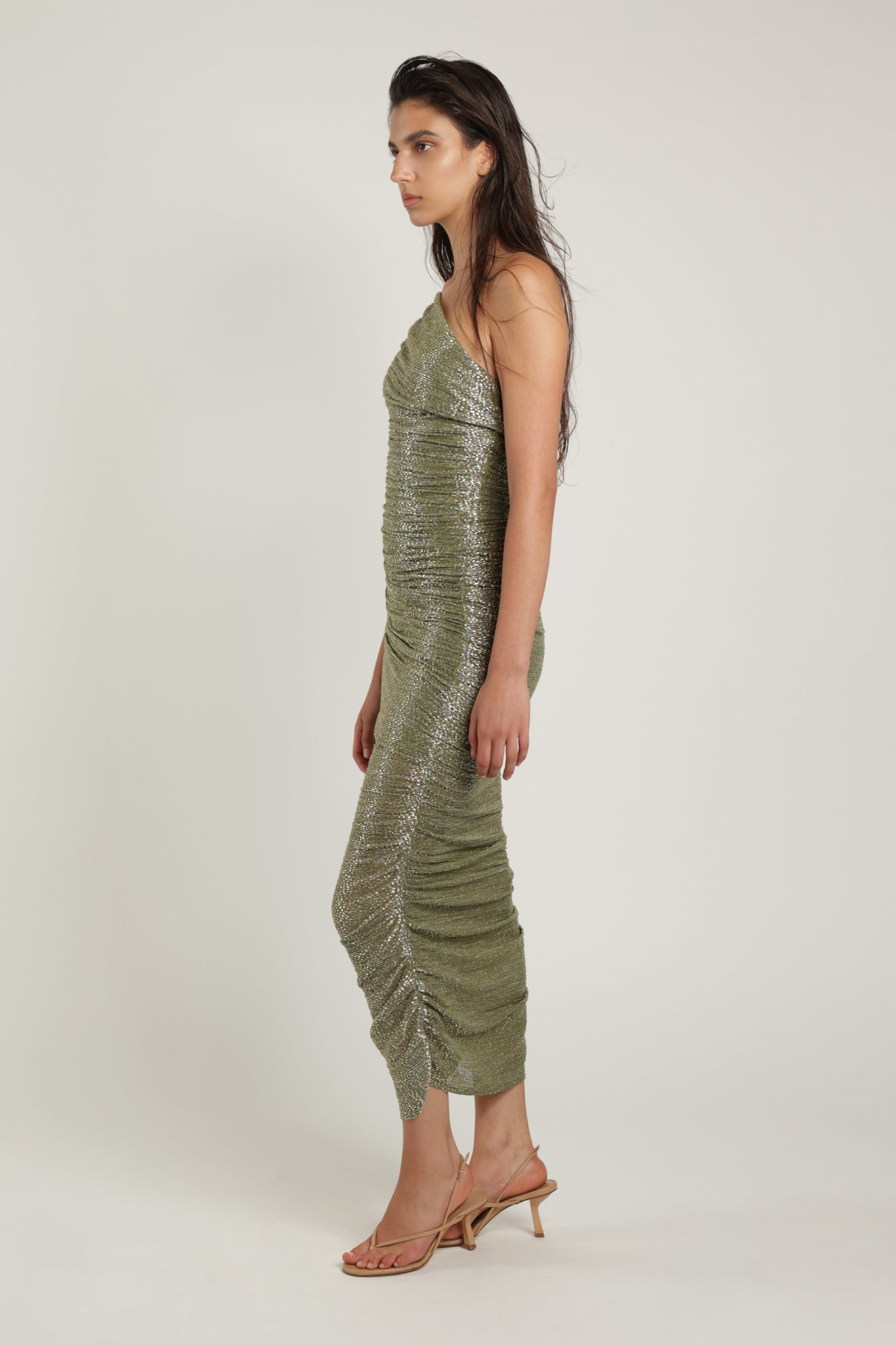 SABINA MUSAYEV - pleated_knit_w_speckled_foil_olive_green_summer_24