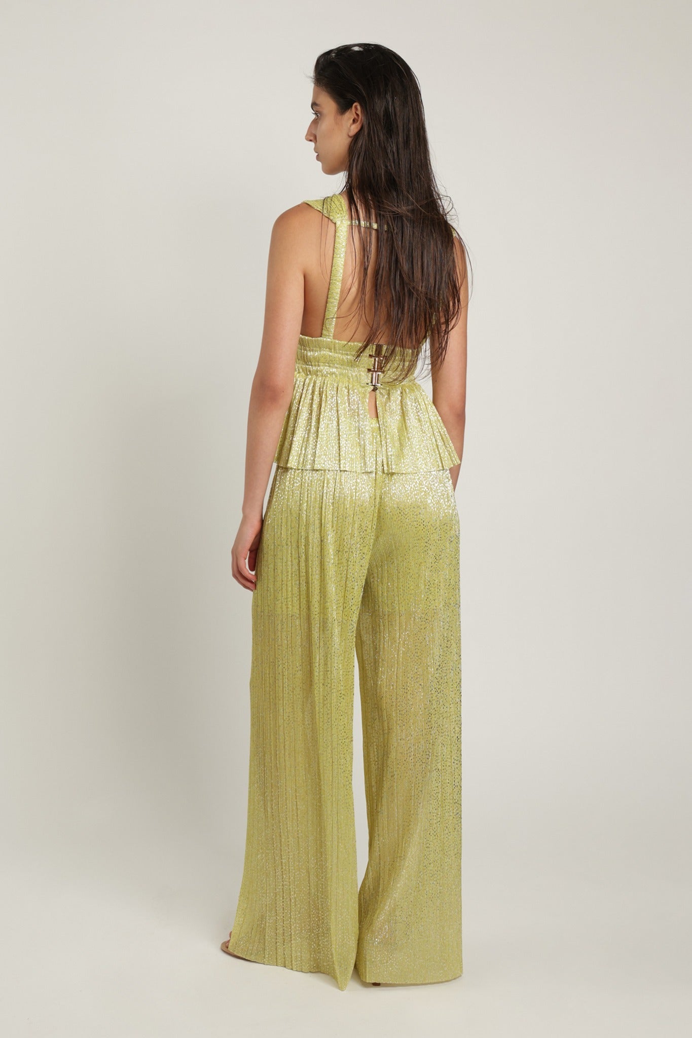 SABINA MUSAYEV - pleated_knit_w_speckled_foil_sunny_lime_summer_24 