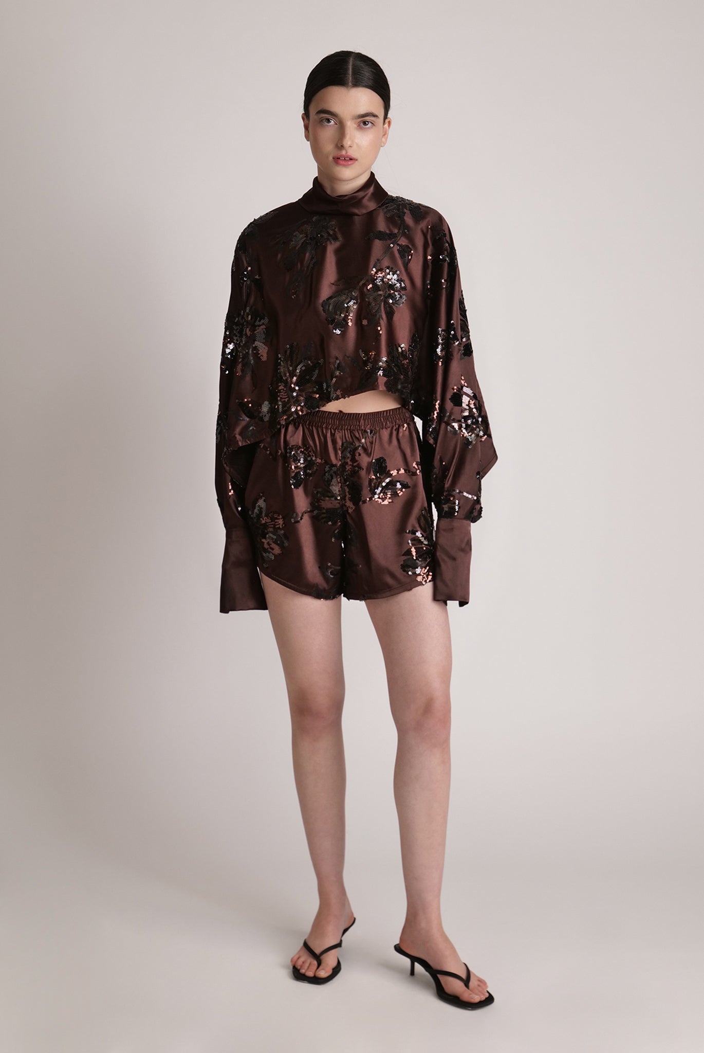 SABINA MUSAYEV - blossom_sequins_on_satin_dark_brown_spring_24