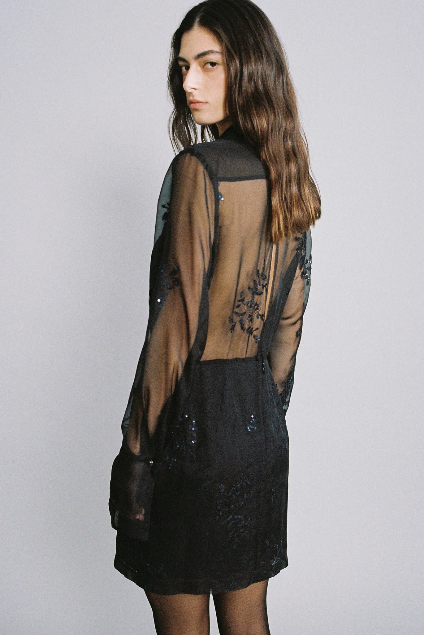 SABINA MUSAYEV - embroidered_chiffon_black_fw_24_25